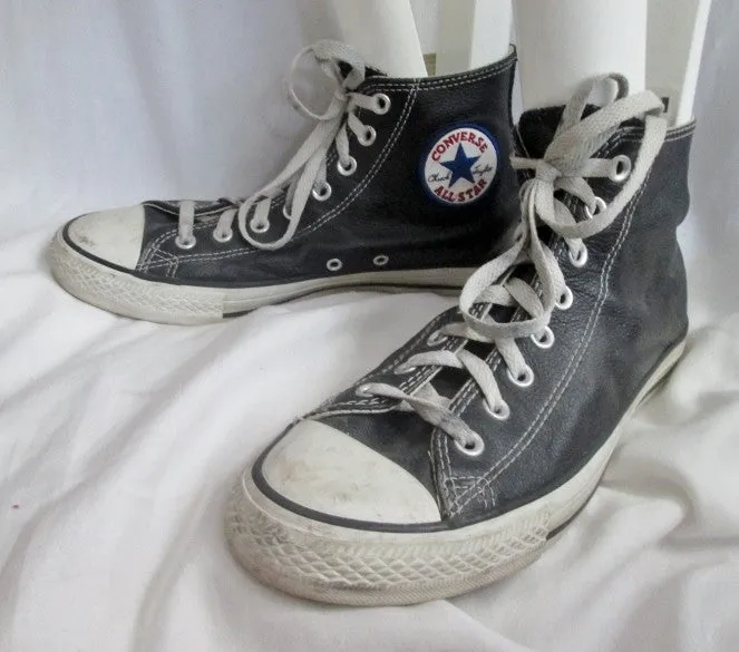 Womens CONVERSE ALL STAR Hi-Top Sneaker Trainer Athletic Shoe Boot BLACK 10.5 Mens