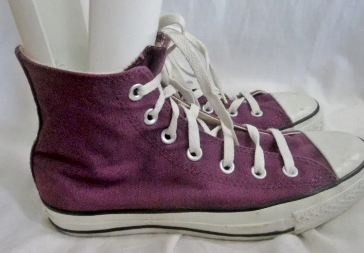 Womens CONVERSE ALL STAR Hi-Top Sneaker Trainer Athletic Shoe Boot PURPLE 8 Mens