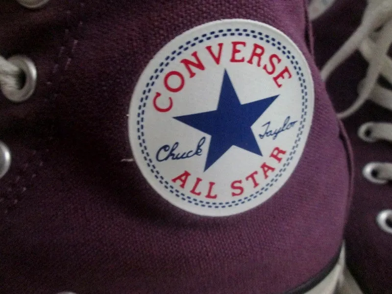 Womens CONVERSE ALL STAR Hi-Top Sneaker Trainer Athletic Shoe Boot PURPLE 8 Mens