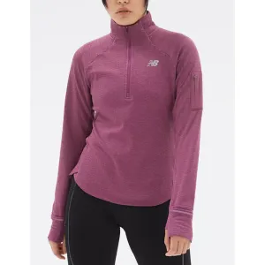 Women's New Balance Heat Half Zip Long Sleeve