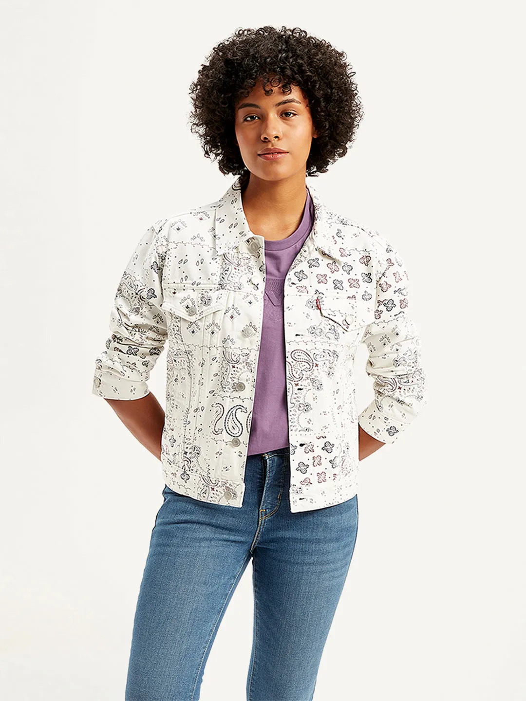 Women's Solid White Jacket