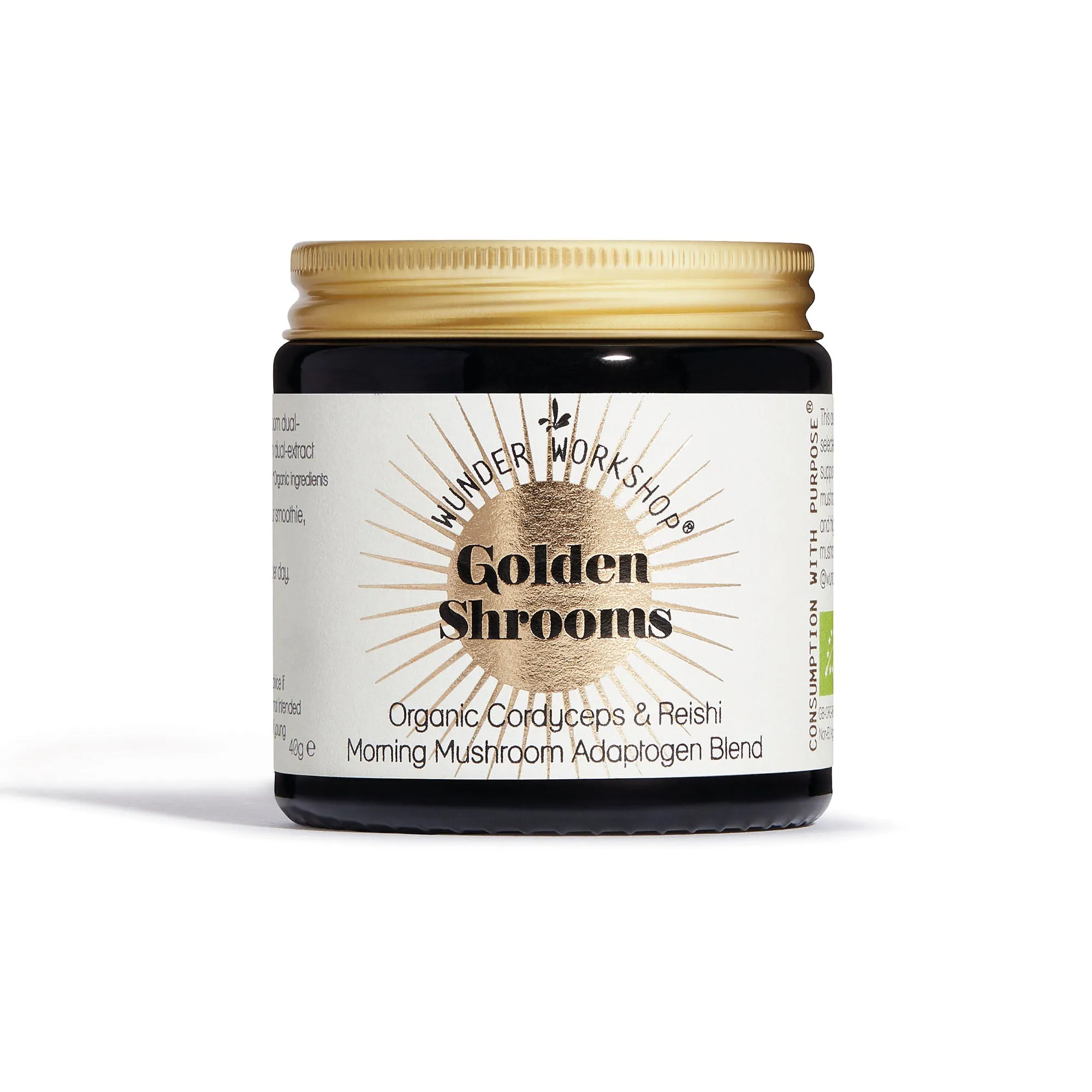 Wunder Workshop Golden Shrooms - adaptogen blend 40g